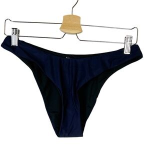 NWT J. Crew Curved Waist Cheeky Bikini Bottom in Navy